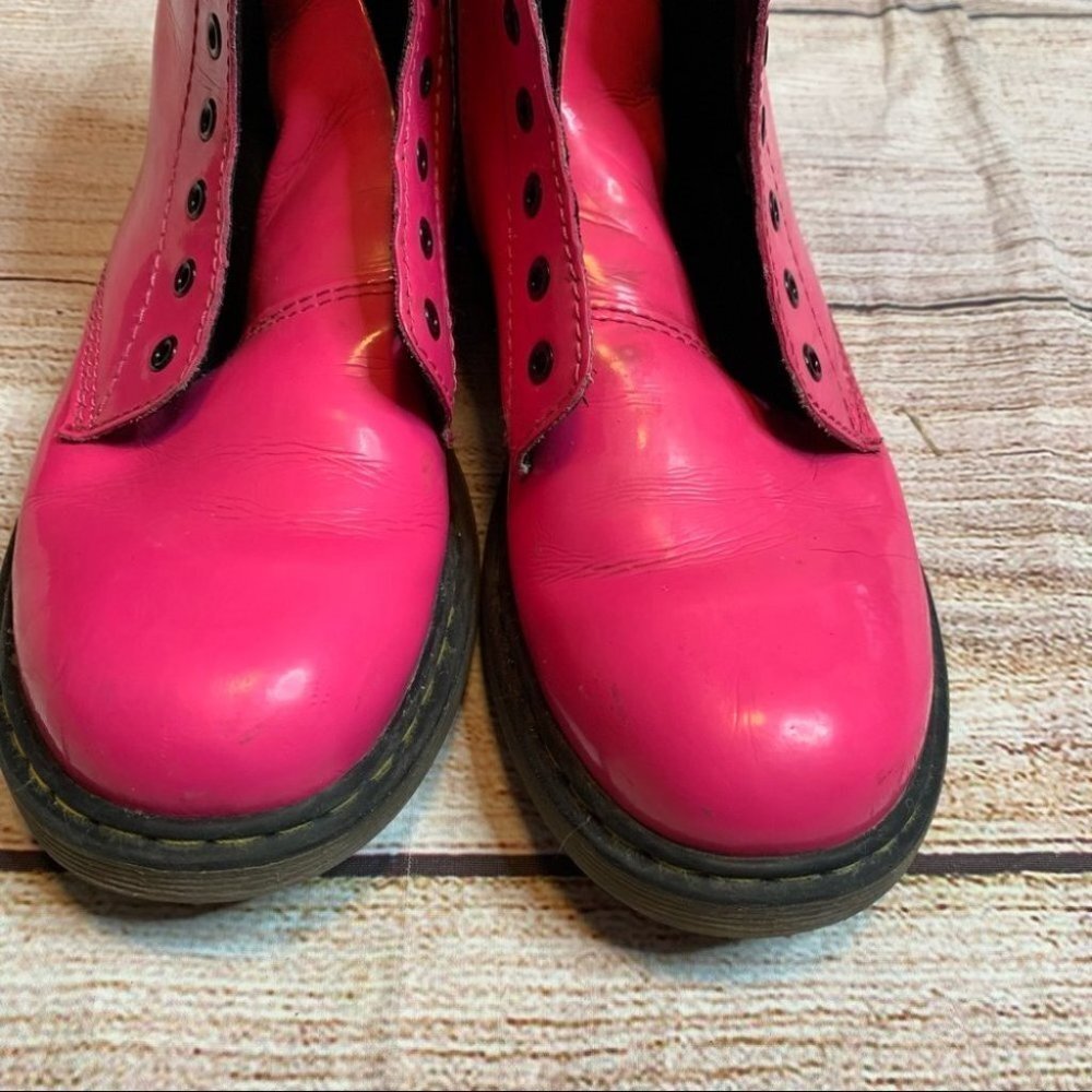 Dr. Martens Pink Boots Size 5 - Picture 3 of 9